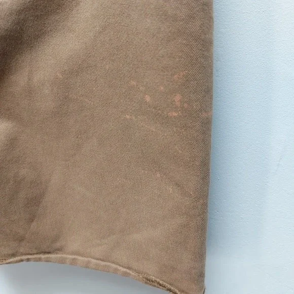 Roark Revival Shorts Mens 33 Brown Raw Hem Cut Off Stretch Denim Chino Utility - Picture 5 of 6